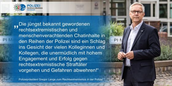Dortmunds Polizeipräsident Gregor Lange zum Rechtsextremismus in der Polizei