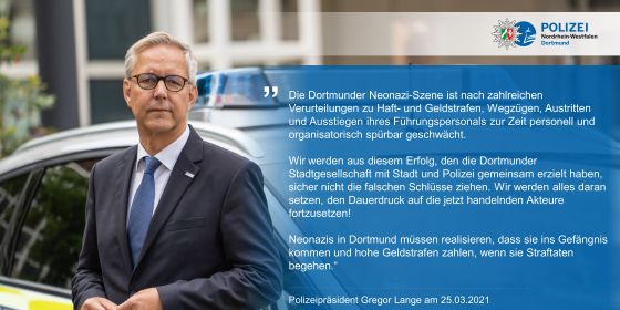 Polizeipräsident Gregor Lange zur Dortmunder Neonazi-Szene